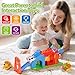 V-Opitos Toys for Toddler 1, 2, 3 Year Old Boy and Girl, Zoo Animal Slide Playset with 4 Animal Cars, Open-Ended Interactive Toy for Cultivate Imagination, Gifts for 12-18+ Months Kids