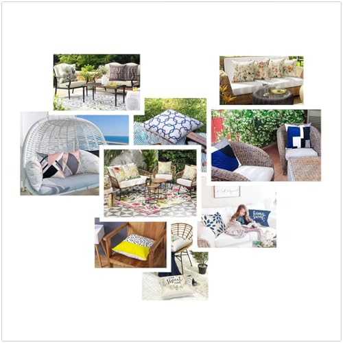 Housse coussin extérieur imperméable 40x40 rose salon de jardin