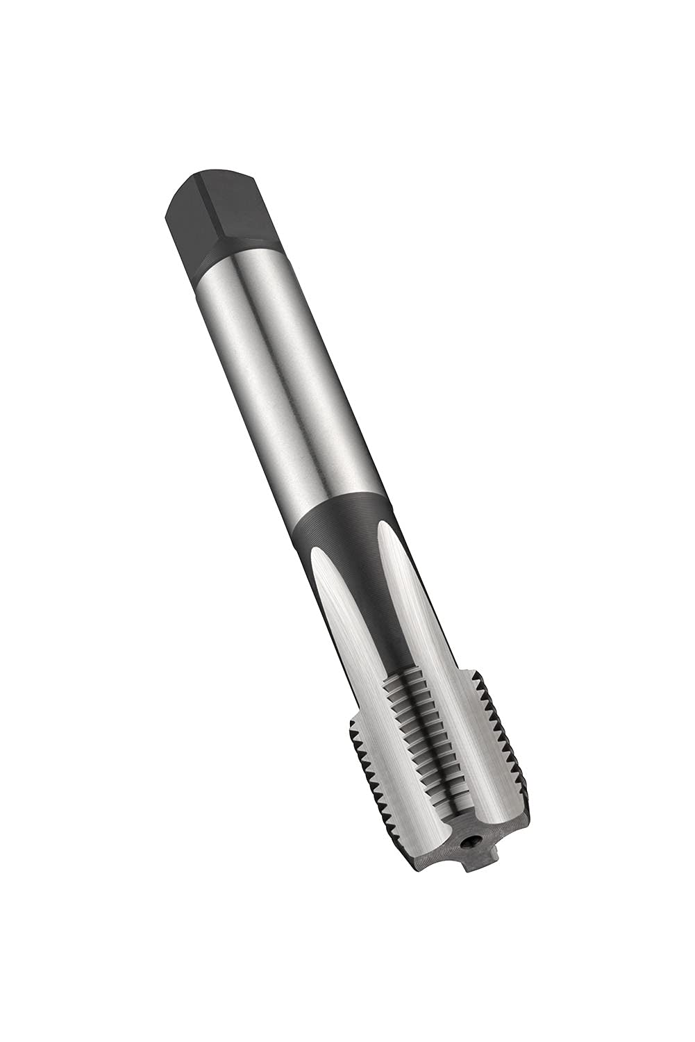 Dormer E2821/8 Series E282 HSS-E-PM Straight Flute Machine Tap BSP(G) with Bright Finish, DIN Standard, 1/8"-28 Thread, 9.73 mm Cutting Diameter, 90 mm Length