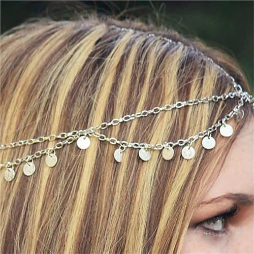 Wedding hairstyles headpiece chains pour sublimer un chignon simple - 6