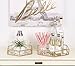 Kate and Laurel Felicia Modern Glam 2-Piece Nesting Metal Mirrored Decorative Accent Trays, Gold