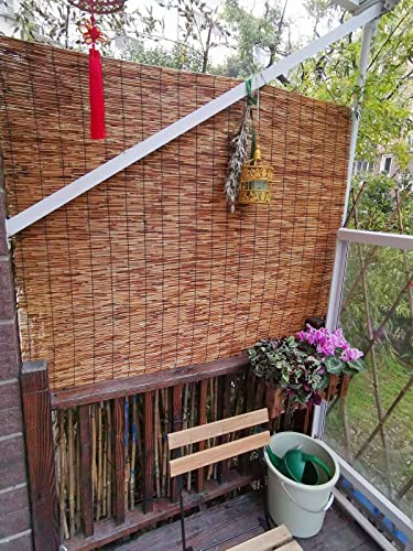 Sunshades Bamboo Roll Up Window Blinds For Outdoor/Indoor, Natural Handwoven Translucent Roller Reed Shade, Roman Window Blind With Lifter, Easy To Hang, Cocoa 20-57In W 24-92In L #TOP7