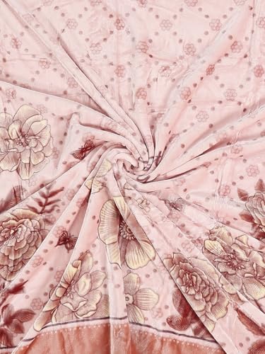 Image of Monte Carlo Double Bed Heavy Winter Blanket (160 X 220) Roman Plus 1 Ply Super Soft 550 GSM | 3 KG, (240x220 CM), Peach