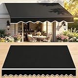Tela de Repuesto for Toldo Parte Superior Dosel Lona Recambio,(13x10ft) 4x3m)