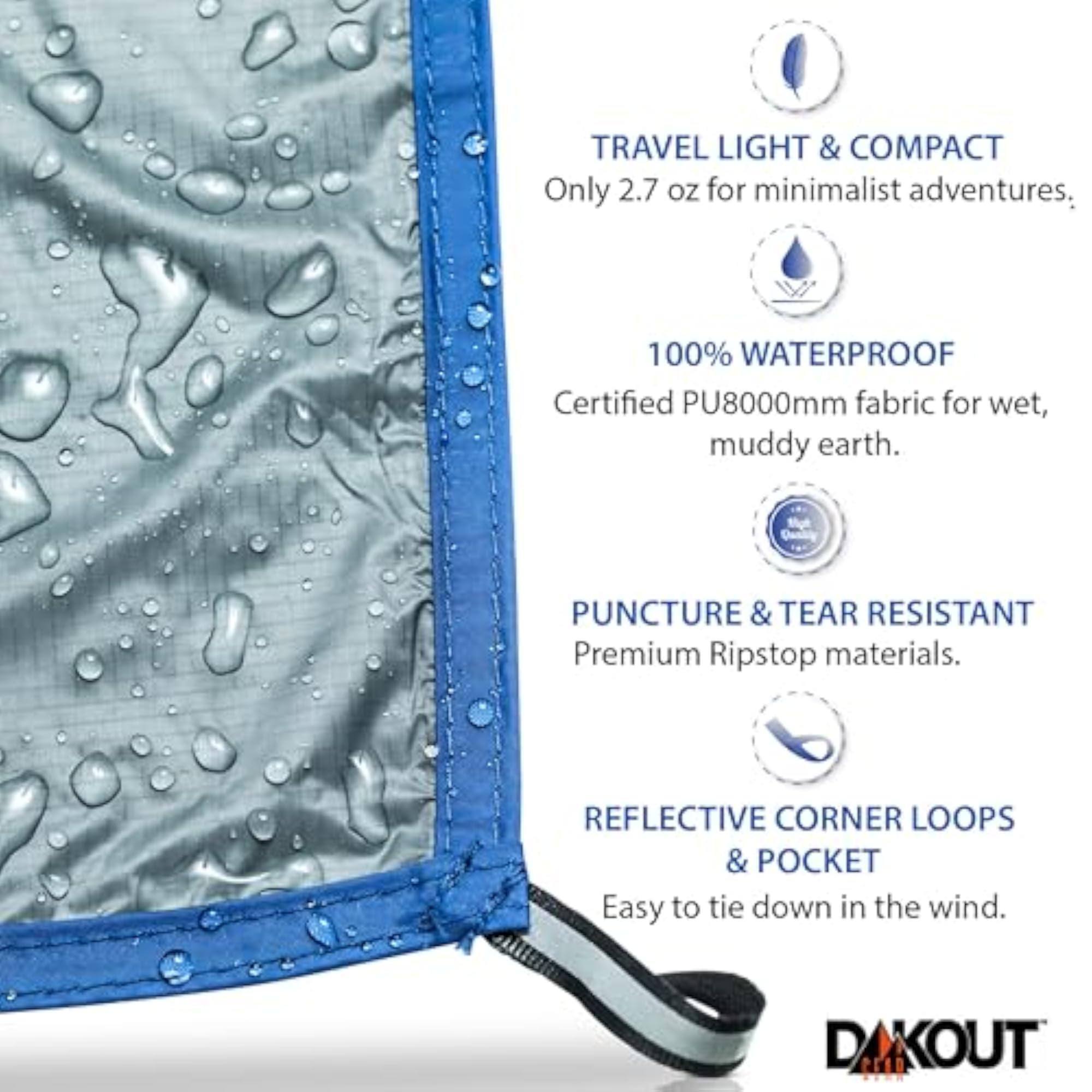 Ultralight Backpacking Tarp Ground Cloth