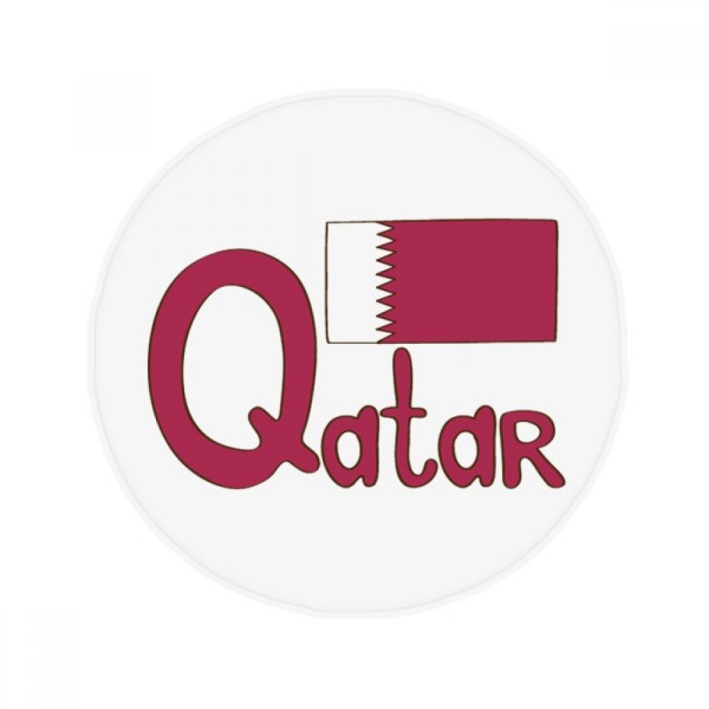 Tapis de sol Qatar antidérapant fini les glissades tapis rond pourpre