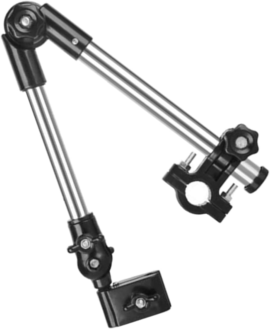OUNONA Adjustable Black Wheelchair Umbrella Holder Stable Support Mount for Sun and Rain Protection Universal Fit for Mobility Scooters and Strollers
