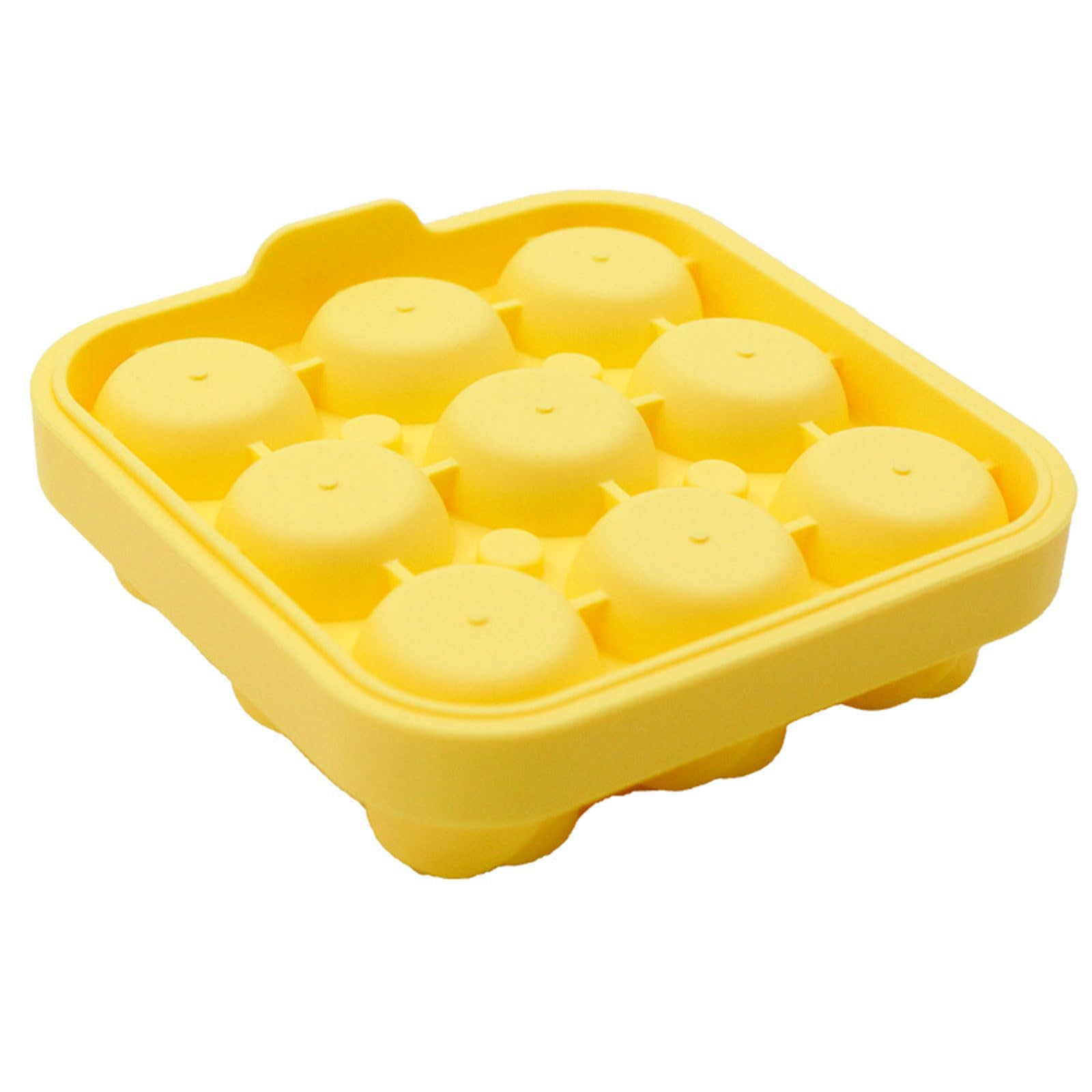 Buxuaaaa Yellow Trays Rose Flower Shape Ice Maker Ice Silicone Mold For Cocktails, Whiskeys, Soups And Frozens Treat Nonstick Mold For Whiskeys Cocktails Maker Small Trays For Freezers