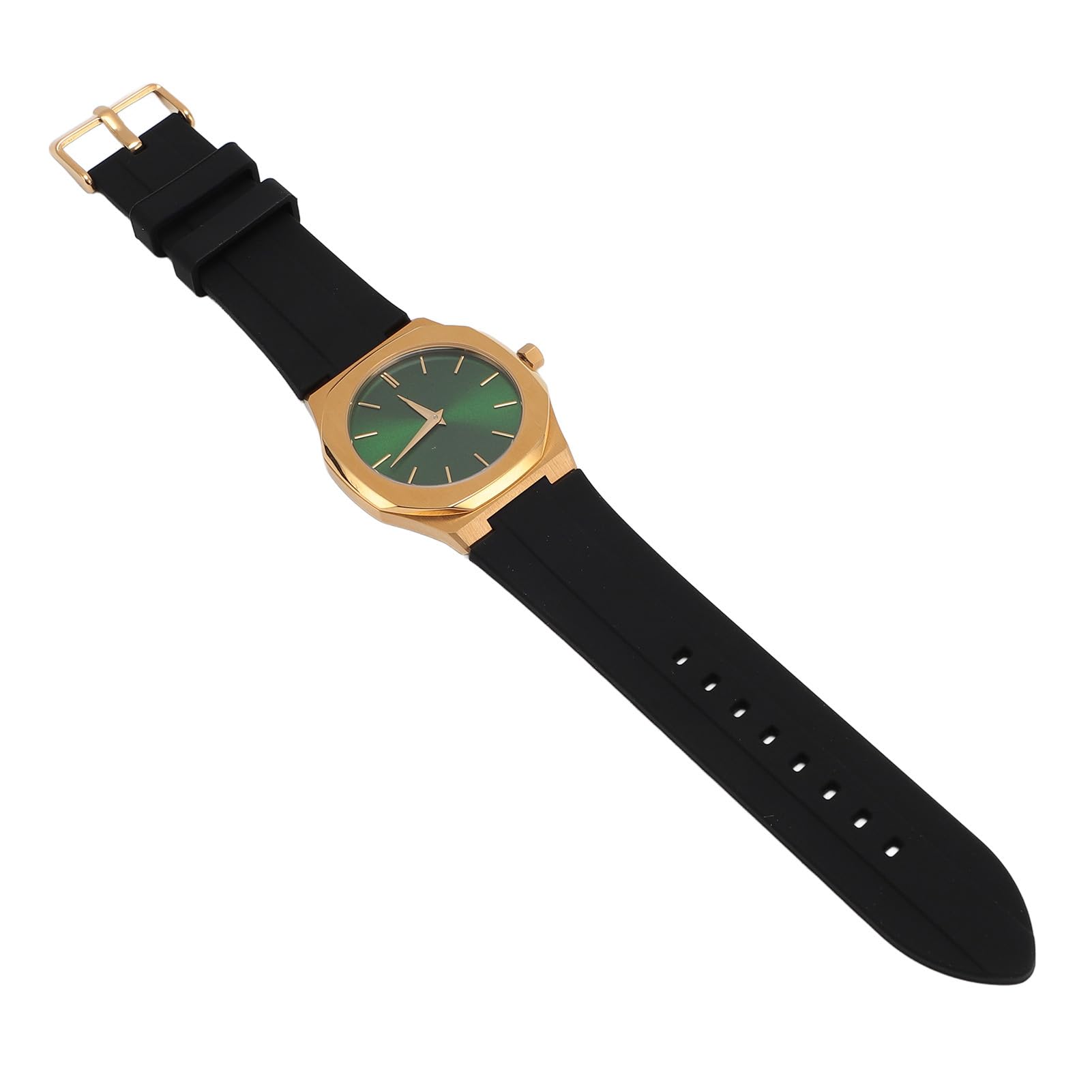 Orologio Al Quarzo da Uomo in Acciaio Inossidabile Super Sottile - Design Minimalista Impermeabile Fino a 50 M con Comodo Cinturino in Silicone - Orologio Elegante e Versatile Abbigliamento