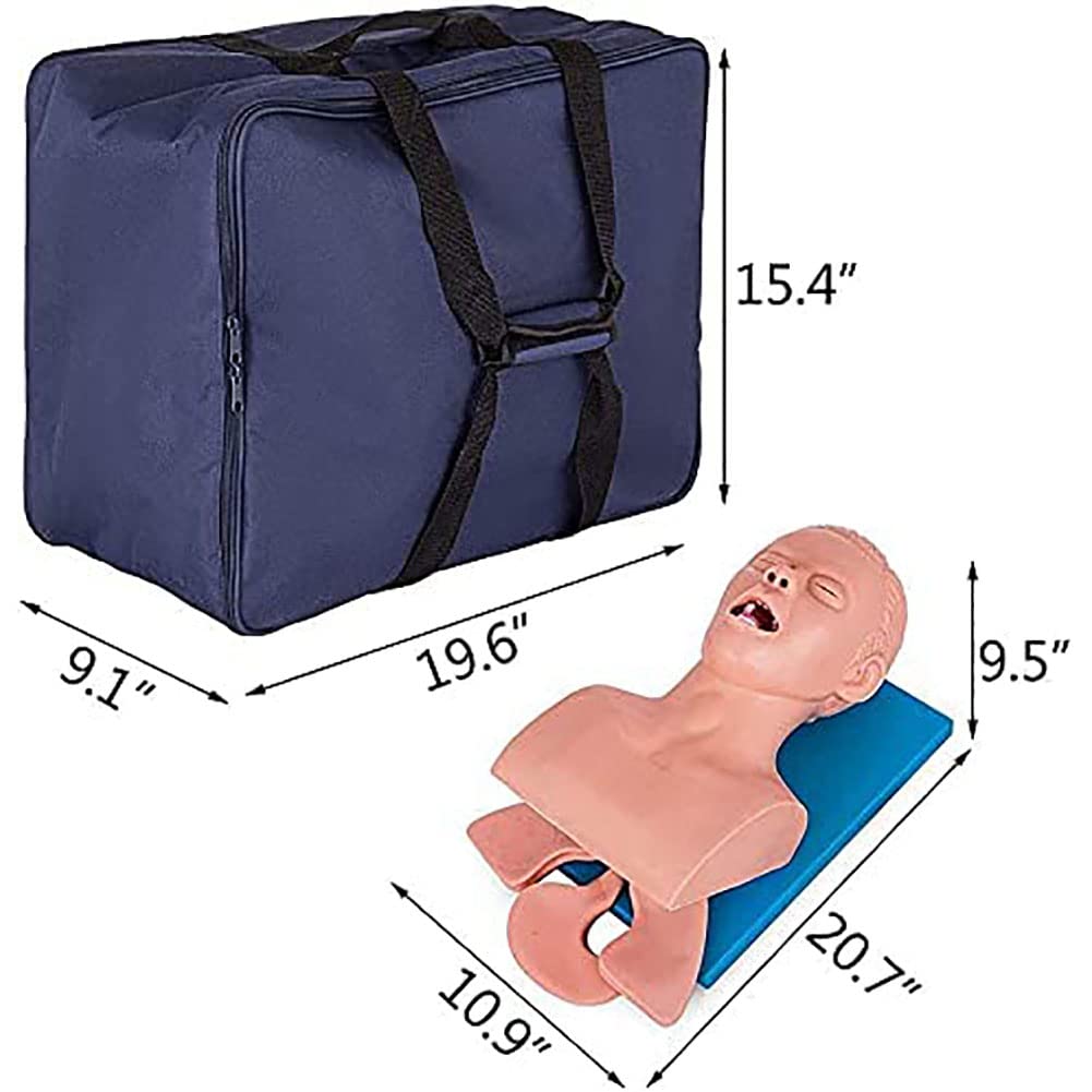 Intubation Manichin Simulator - Allenatore di gestione delle vie aeree per l'educazione medica - Modello di addestramento per l'intubazione tracheale con allarme
