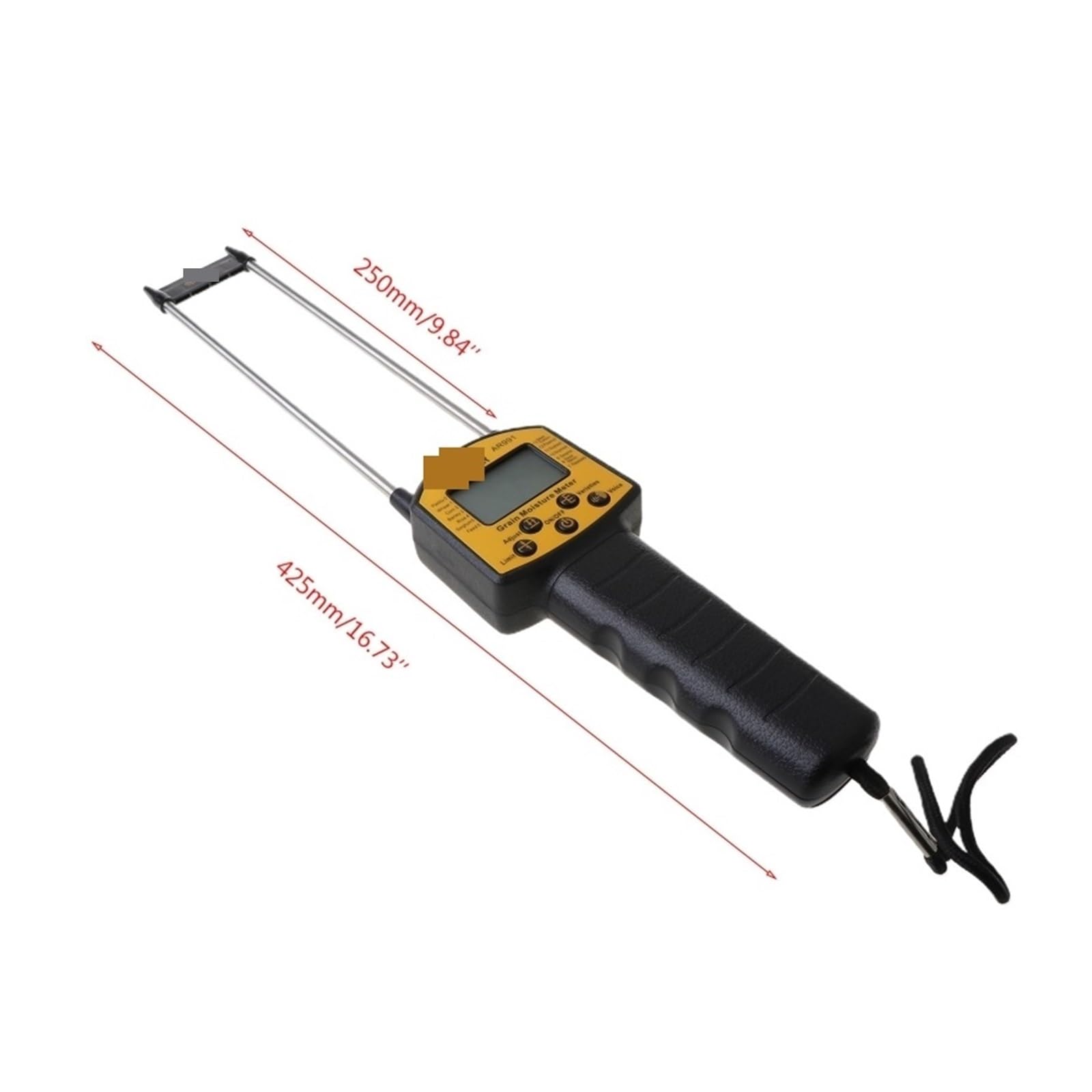 Feuchtigkeitsmesser, Getreidefeuchtemessgerät, LCD-Digitalanzeige, Sensor mit Sonde for Mais, Weizen, Reis, Bohnen, Weizenmehl, Futter, Raps