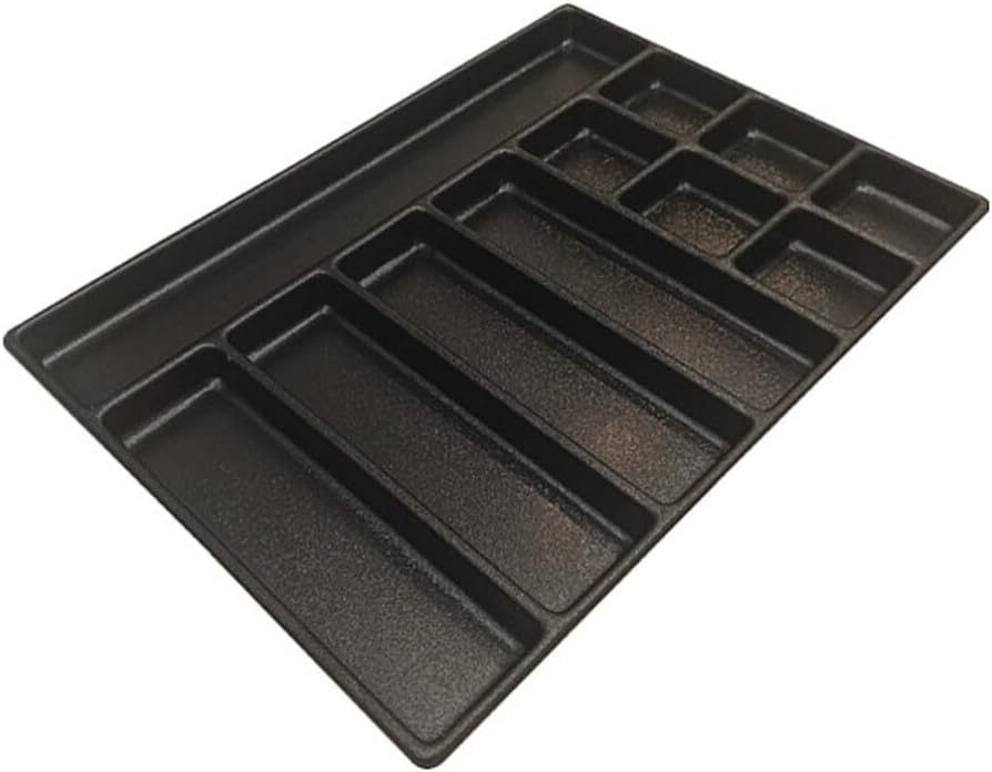 Kennedy Manufacturing 81925 4", 7-Compartment Divider For 27" W Kennedy Roller Cabinets & Chests, Industrial Black