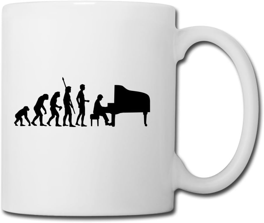 Initially Full Colorful Color Photo Ceramic Mug 11oz,evolution_pianist