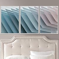 3 Piece Framed Canvas Wall Art Abstract Cool Line Canvas Prints Home Artwork Decoration for Living Room,Bedroom - 16