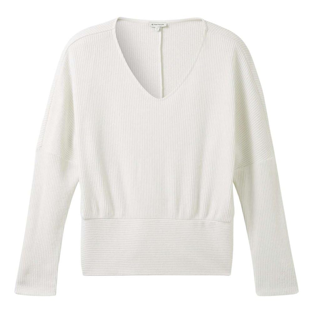 TOM TAILOR Women's sweatshirt, 10315 Whisper White, XS