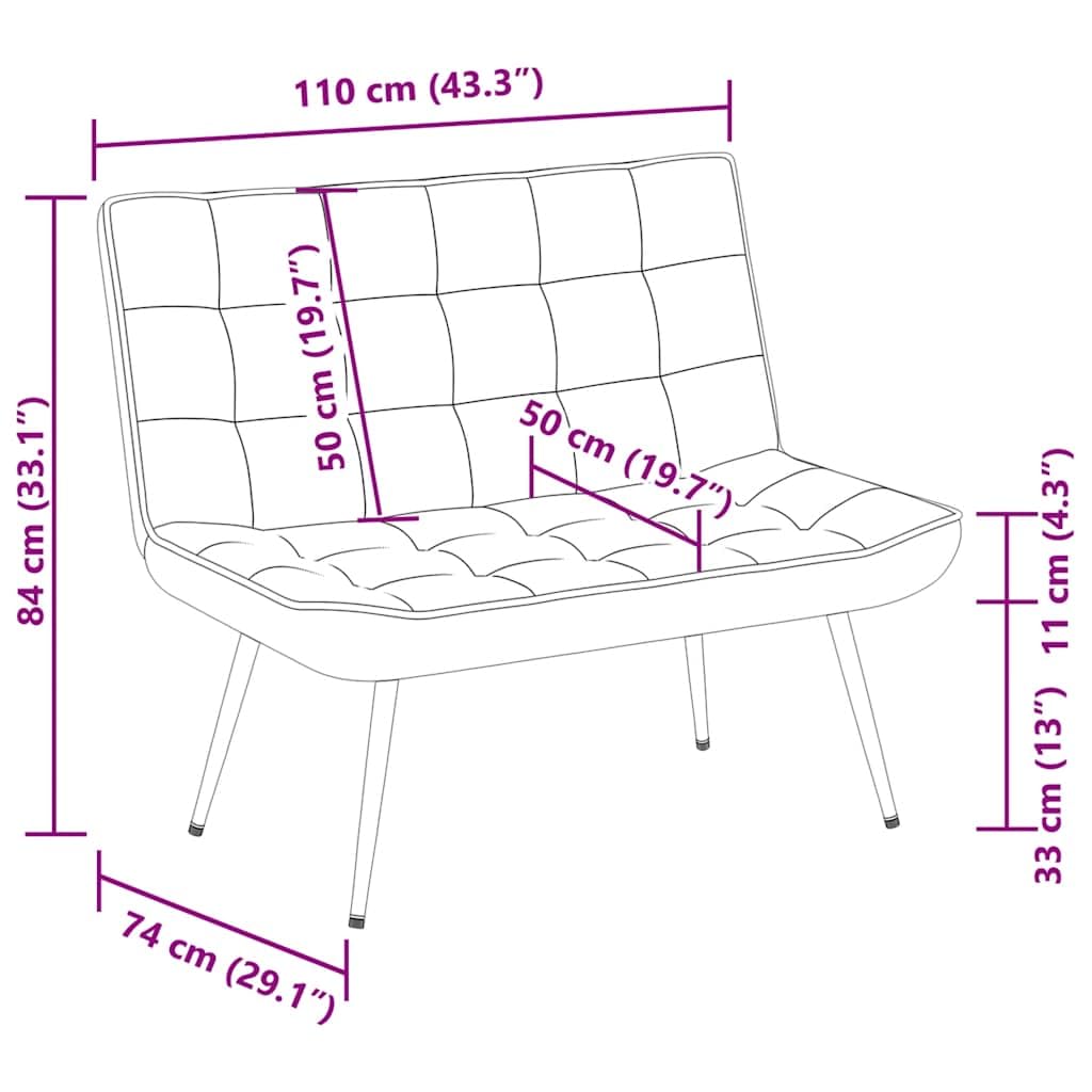 vidaXL Sitzbank Blau 110x74x84 cm Samt, Bank, Sitzbank Wohnzimmer, Wohnzimmerbank, Eingangsbank, Esszimmerbank, Wohnzimmermöbel, Samtbank