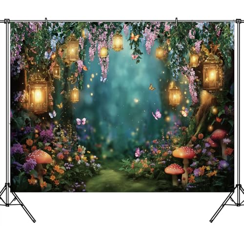 Fondo de Bosque Encantado 5x3 ft para Fotografía miniatura 5
