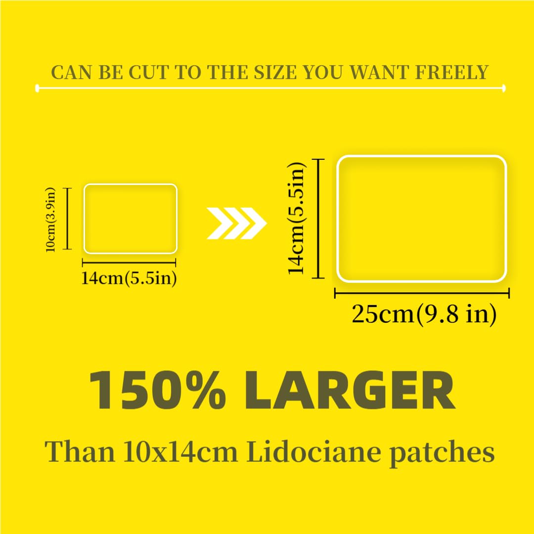 CARELAND 14x25cm XL Extra Large Lidocaine Patches, Maximum Strength, 6ct — Amazon image 6