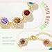 ACEDRE Colorful Crystal Jewelry Sets Gold Sparkly Rhinestone Necklace and Earrings Set Prom Costume Accessory for Women(2PCS)