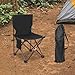 Pegciuho Camping Chair Lounge Chair Fishing Seat Outdoor Furniture for Park Patio Hiking Picnic, Black