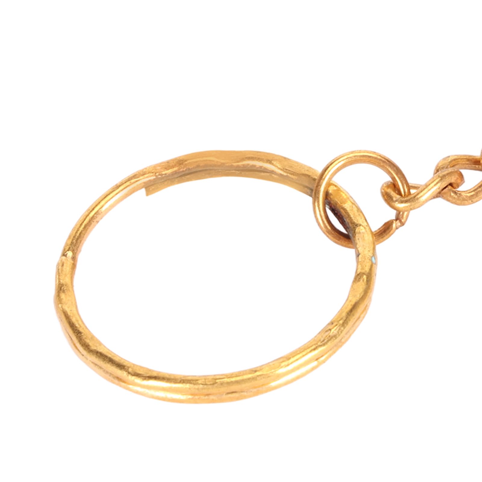 Mini Fagott Schlüsselanhänger, Miniatur Musikinstrument Schlüsselanhänger, Bezaubernder Messing Schlüsselanhänger, Musikinstrument Schlüsselanhänger, Gold