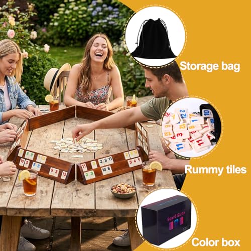 Juego Rummy Cube para 6 jugadores set grande deluxe miniatura 7