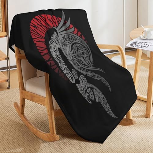Manta vikinga Myth para tapar el sofá y abrigarse en el salón 5