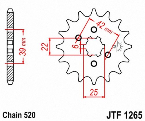 Amazon.com: JT Sprockets JTF1265.14 14T Steel Front Sprocket