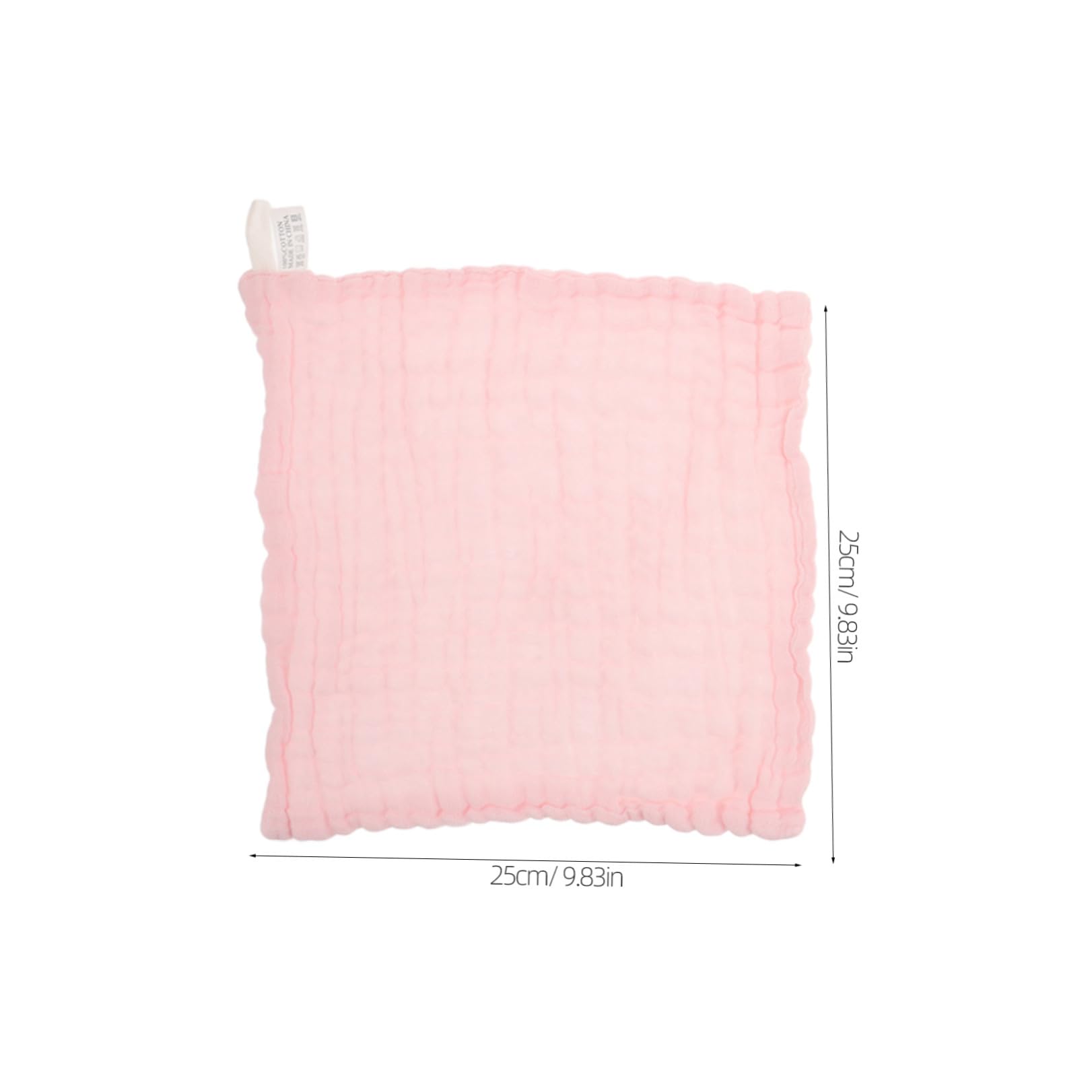 Toyvian 18 Pollici Asciugamano Viso per Neonato in Cotone a Sei Strati, 25x25 Cm, Assorbente e Lavabile in Lavatrice, per Genitori e Borsa per Pannolini