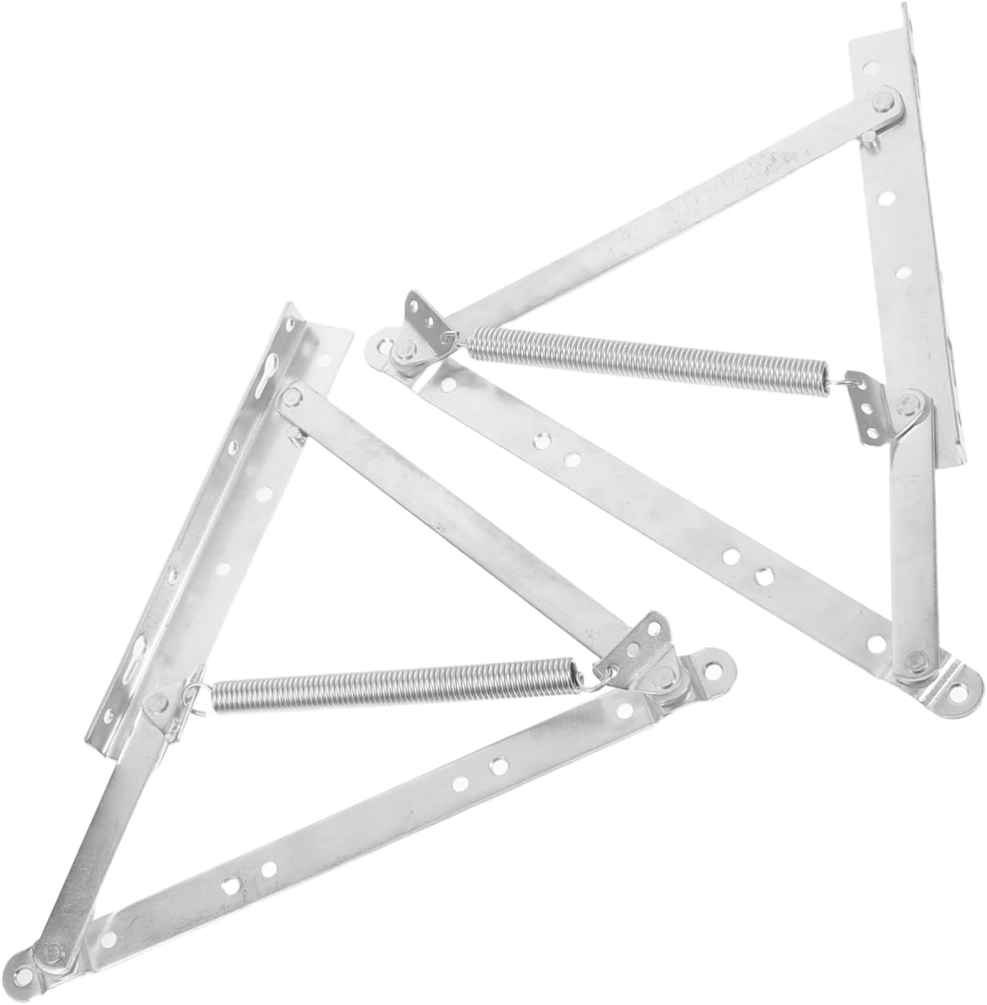 TEHAUX 2pcs Versatile Home Furniture Hinge Metal Spring Hinge Folding for Bed Sofa and Cabinet