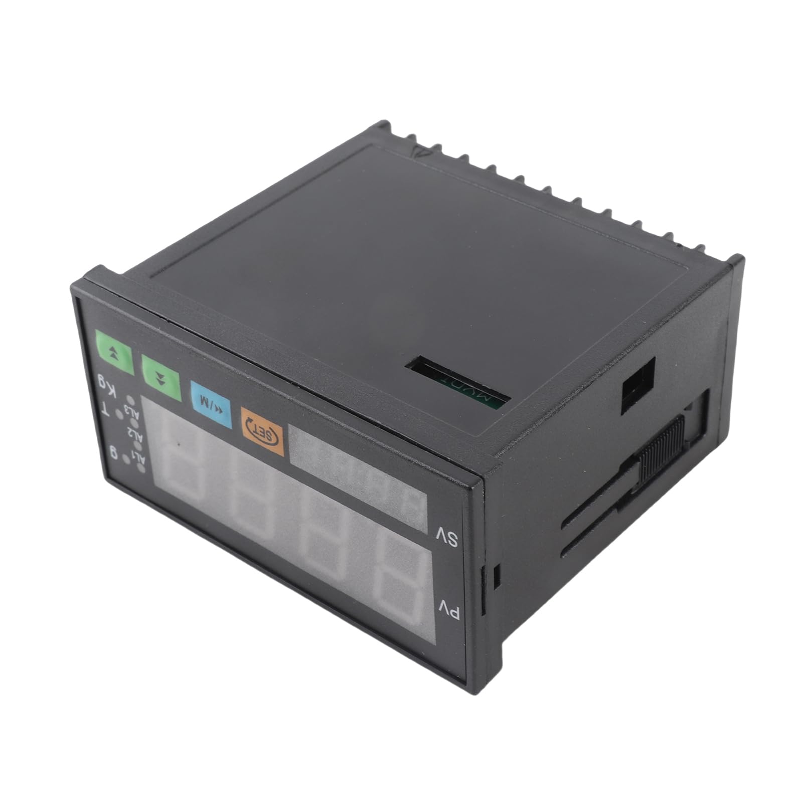 FTVOGUE Misuratore di Peso Digitale, Indicatore di Peso a LED in ABS con Doppio Display, Precisione 0,2% F.S, Ingresso da 1 a 4 Celle di Carico, Misuratore da Pannello Compatto per Utenti di