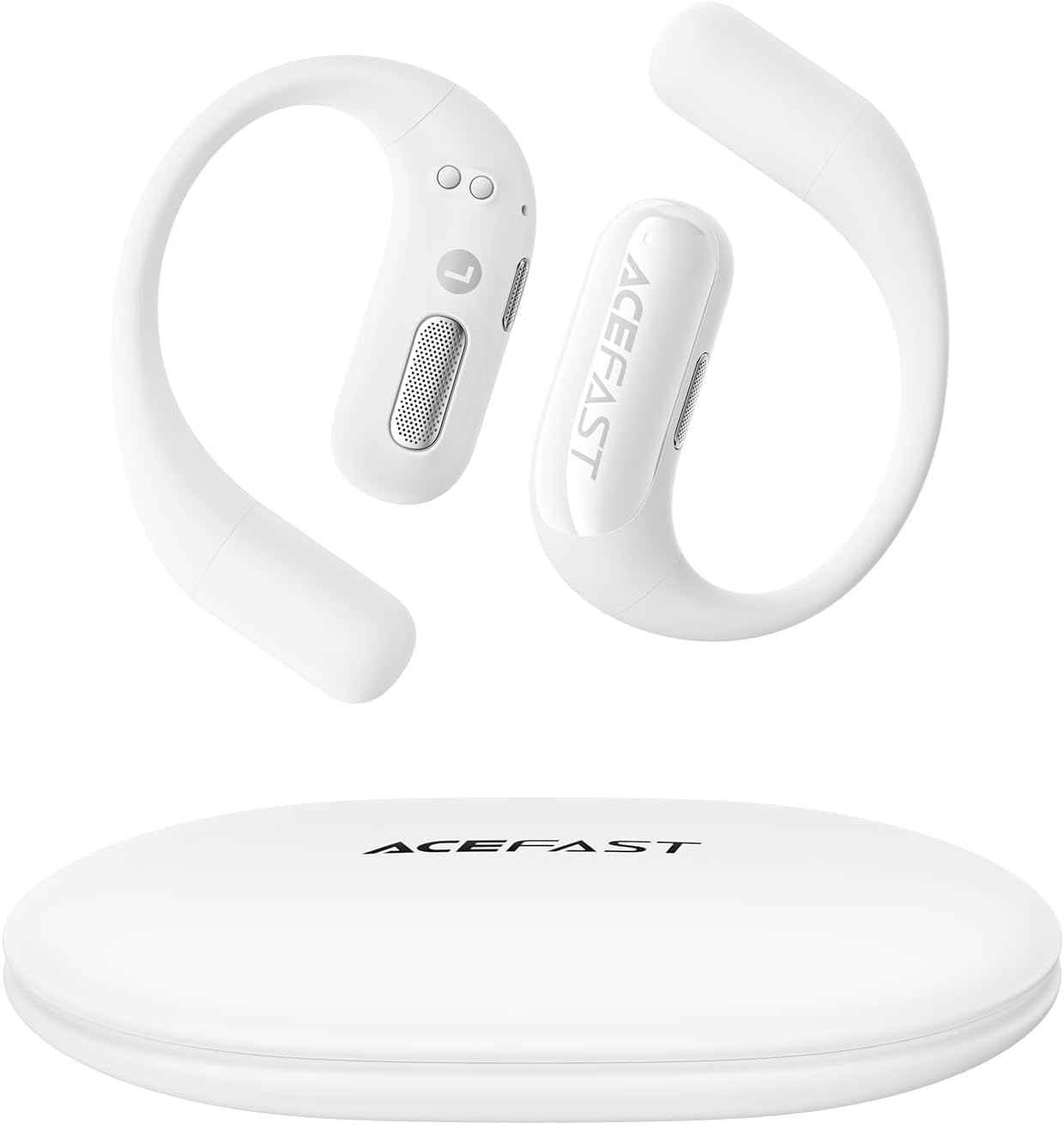 AceFit Air Open Ear Headphones, Wireless Earbuds with Rich Bass, Bluetooth 5.4 Sports Headphones with Charging Case, 32H Playtime Earbuds IP54 Waterproof for Running, Cycling, Walking, Workout