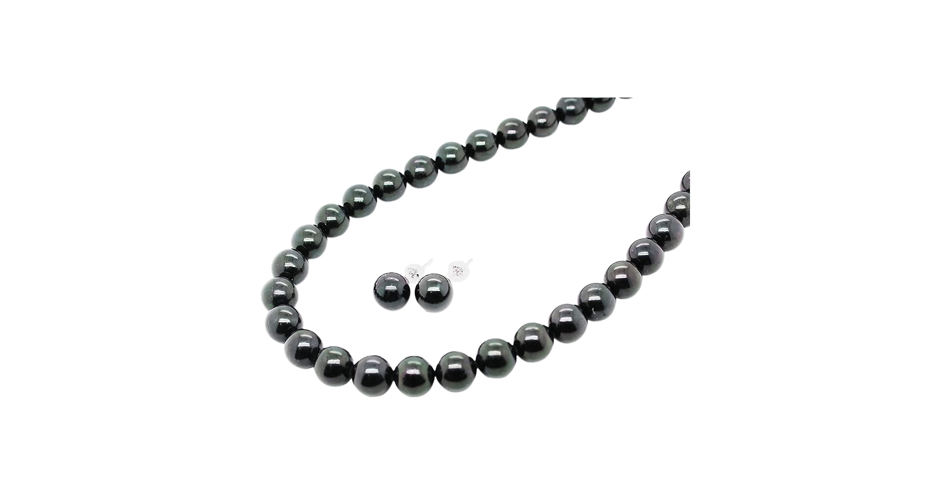 Amazon | 【KASHIMA】喪装用 7.5～8mm アコヤ黒真珠 ネックレス