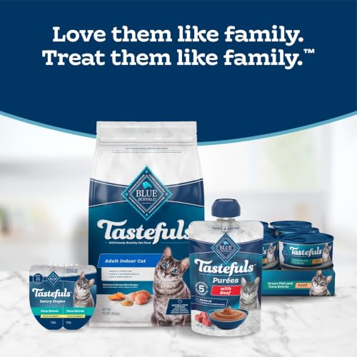 Blue Buffalo Tastefuls Mini Purees Variety Pack Cat Treats, 0.5 oz, 24 ct - image 9
