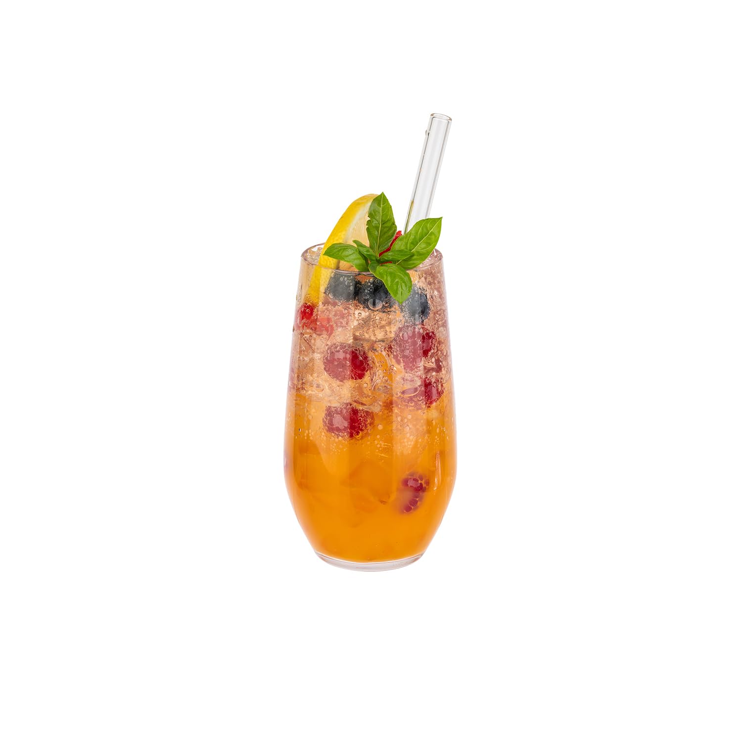 Buddy's Bar zestaw 6 kubków do picia, wysokiej jakości tworzywo sztuczne Tritan 470 ml, nie zawiera BPA, wygląd szkła kryształowego, odporne na pęknięcia kubki wielokrotnego użytku, nadają się do