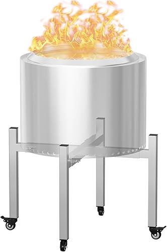 Miniatura 1 de Soporte universal para fogata individual para estufa individual, hoguera, hoguera Yukon, soporte ajustable para hoguera individual de 15 a 29