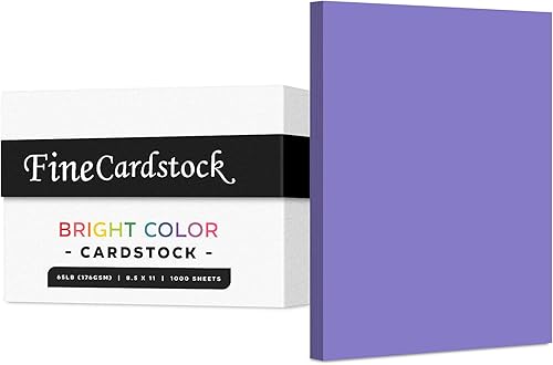 Miniatura 4 de Papel de alta calidad para tarjetas de colores, caja de 1000 hojas, cartulina de peso medio de 65 libras, perfecta para suministros escolares, artes