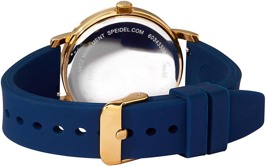 Speidel Original Scrub Watch™ for Nurses, Medical Professionals, Mens and Womens Watch with Second Hand Nursing, Nurse Watches for Women Men, Waterproof 12 and 24 hr Time - Gold Case, Navy - Image 3