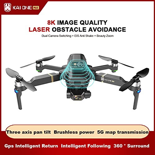 Hedi KAIONE MAX RC Drohne, 4K Kamera, OAS Laser-Vermeidung, 3 Achsen Gimbal, 5G WiFi GPS FPV Bürstenloser Drohne… – Bild 5