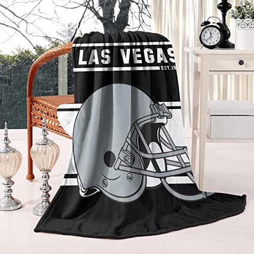 Striped hgdn Football Team Throw Blanket 60x50 Inches Lightweight Warm Football Fans Fleece Blanket Gifts for Men Women