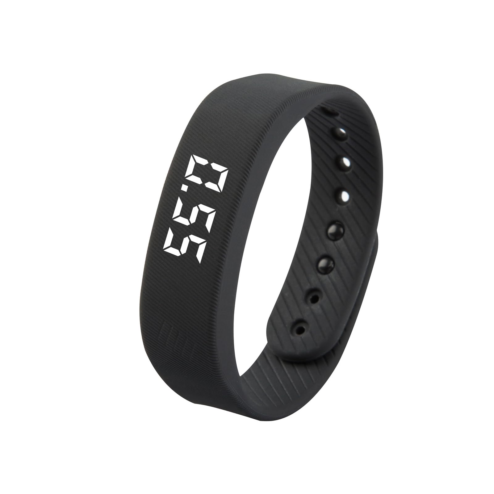 Reloj podómetro digital impermeable – Contador de pasos sin Bluetooth, reloj de seguimiento de fitness con alarma vibratoria silenciosa, pantalla LED, no requiere aplicación, reloj digital impermeable