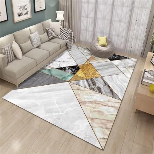 Moquette sol tapis lavable antibactérien 180x250cm gris effet marbre