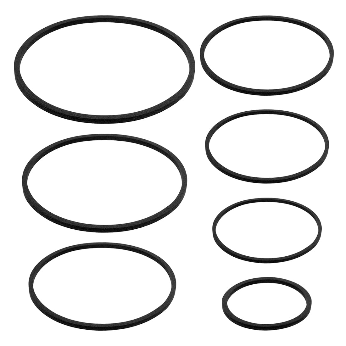 Juego de 7 Anillos flotantes para Plantas de Acuario, Separador Circular Flotante Negro para Plantas, Barrera Protectora y área de alimentación para Peces, Varios tamaños