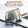 Mspalocell EN-EL15 USB-C 2450mAh batteri för Nikon D850 D810 D810a D800e D800 D780 D750 D610 D600 D500 D7000 D7100 D7200 D7500 Z8 Z7II Z7 Z6II Z6 EN-EL15 EL15a EL15b EL15c, 2 stycken batteri #1
