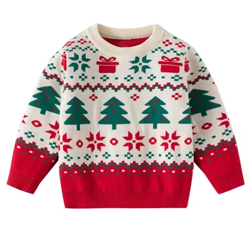 Image of Ugly Christmas Sweater for Girls Funny Xmas Knit Pullover Shirts Kids Child Holiday Jumper Tops Outfit 2-14 Years