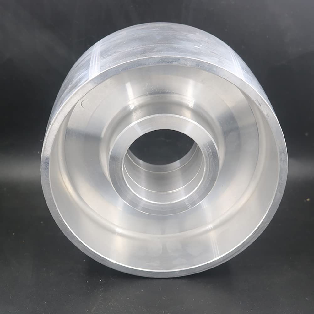 Toplionace Rueda de Contacto de Aluminio de 150x100x24mm, Rueda Activa para Máquina Lijadora de Banda Eléctrica con Máquina Afiladora DIY de 8x4mm