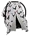 Dear Baby Gear Deluxe Car Seat Canopy, Double Layer Minky, Black and Red Chickens, Gray Minky Dot, 40 x 30 Inches