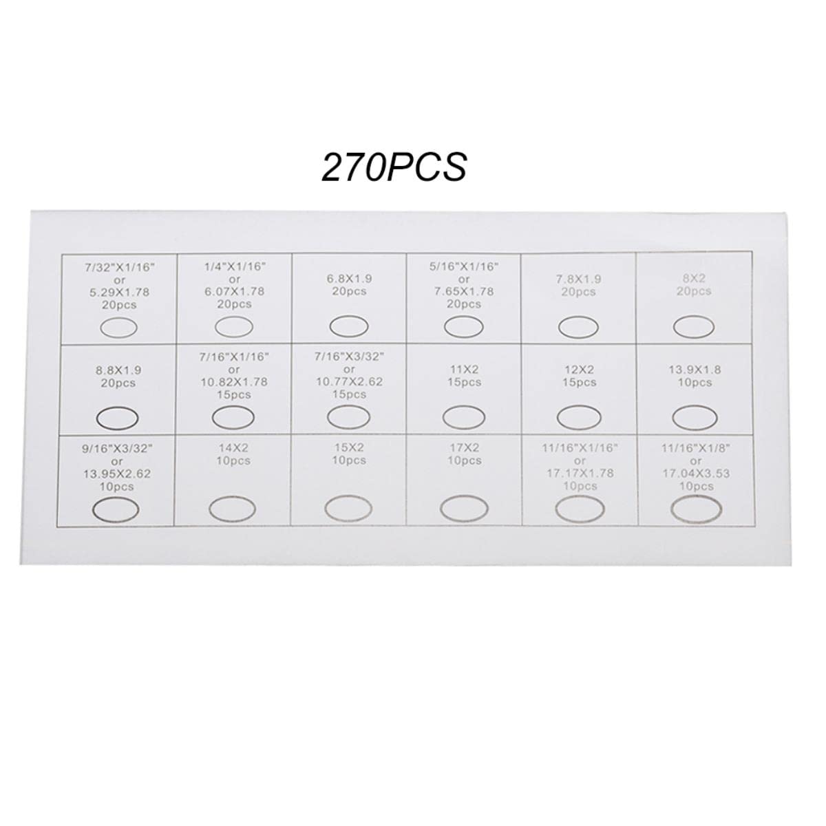 225 pièces 270 pièces 300 pièces joint torique rondelle en caoutchouc joints assortiment noir joints toriques ensemble rondelles en nitrile pour joint de voiture-chaque taille 1 pièces