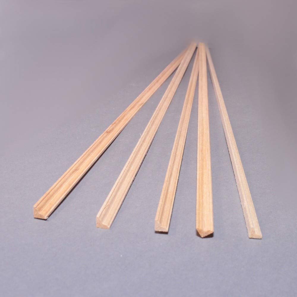 Melody Jane Dolls House Bare Wood Cornice 17.3/4 X 3/16 Coving 450mm X 5mm Pack of 5