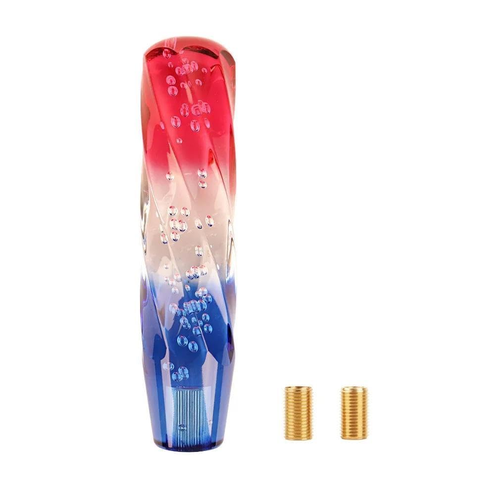 HYASDBWE 10 15 20 25 30cm Car Crystal Resin Bubble Gear Shift Knob AT MT Auto Manual Stick Gear Shifter Stick Lever Gear Shifter Parts(Blue,20cm)